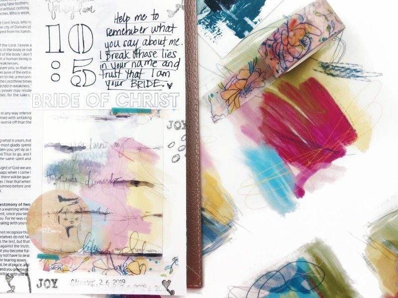 Bible Journaling Process Video with The Joy Journey Identity Devotional