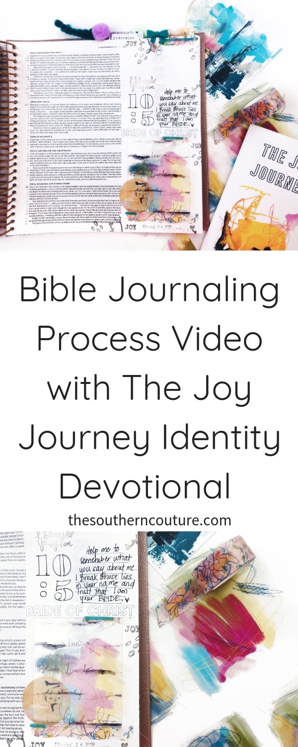 Check out this Bible journaling process video with The Joy Journey Identity Devotional as part of week one's prompts. Grab your devotional from Illustrated Faith and join me. 