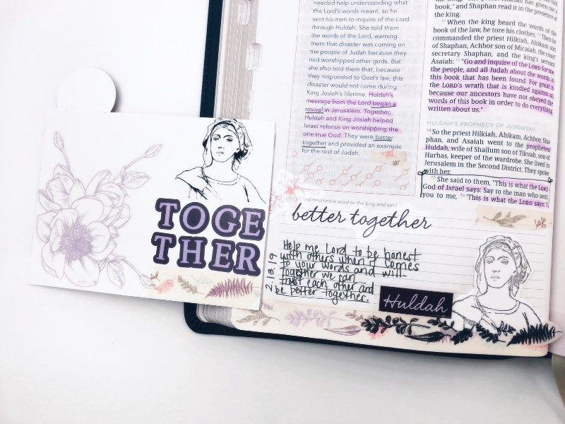 Different Ideas for Using Patterned Paper with Bible Journaling