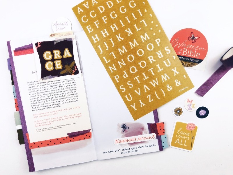 Organizing a Travelers Notebook with Printable Stickers for Women of the Bible Devotional