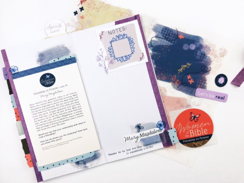 Organizing a Travelers Notebook with Printable Stickers for Women of the Bible Devotional