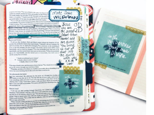 Ideas for Studying Lent in Journaling Bible and Mini Notebook ...