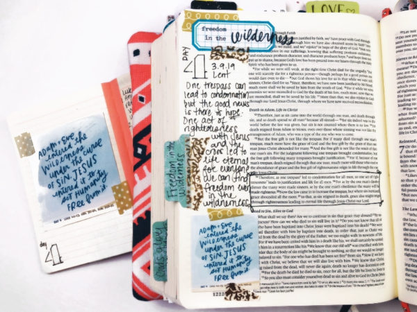 Ideas for Studying Lent in Journaling Bible and Mini Notebook ...