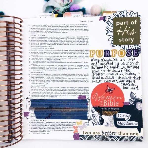 Round-Up of Bible Journaling Entries from DaySpring Women of the Bible Kit 2