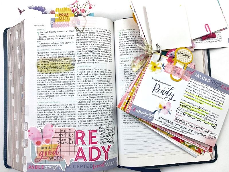 Round-Up of Bible Journaling Entries for What's True About You Kit 2