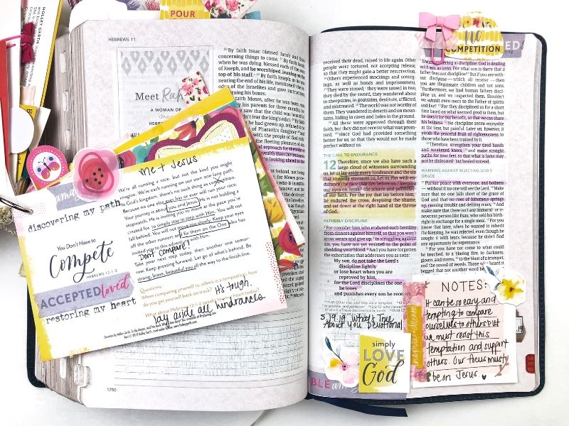 Round-Up of Bible Journaling Entries for What's True About You Kit 2