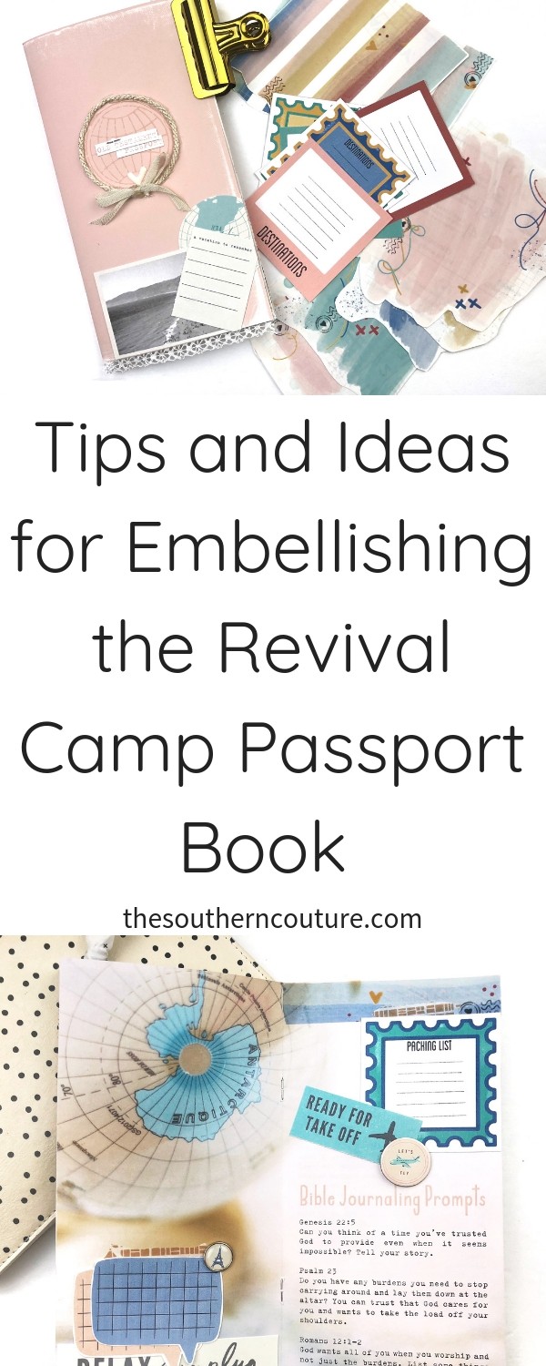 Check out these tips and ideas for embellishing the Revival Camp Passport Book in this next devotional kit from Illustrated Faith. We will be traveling through the Old Testament this year and going on fun adventures. 