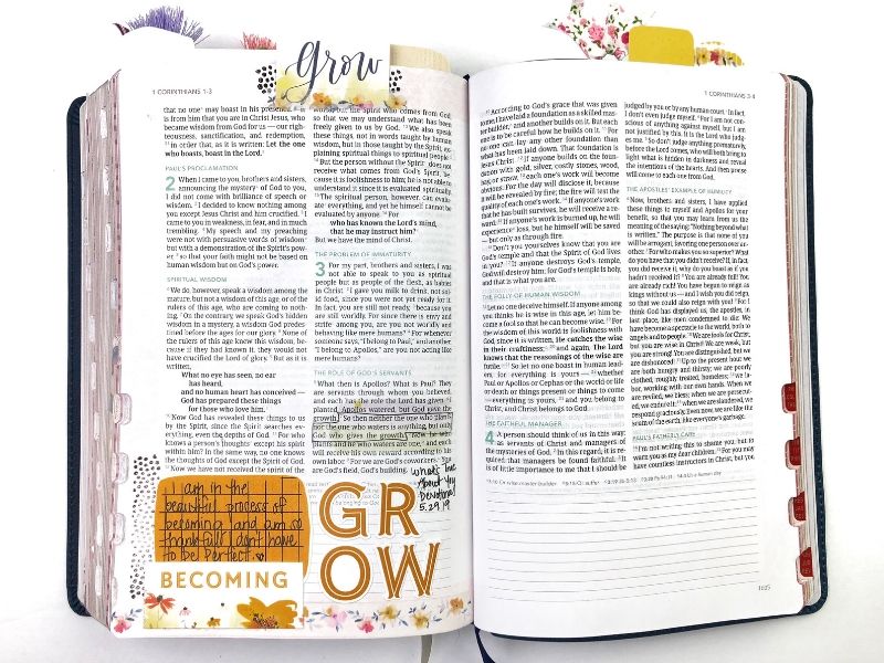 Round-Up of Bible Journaling Entries for Holley Gerth Devotional Kit