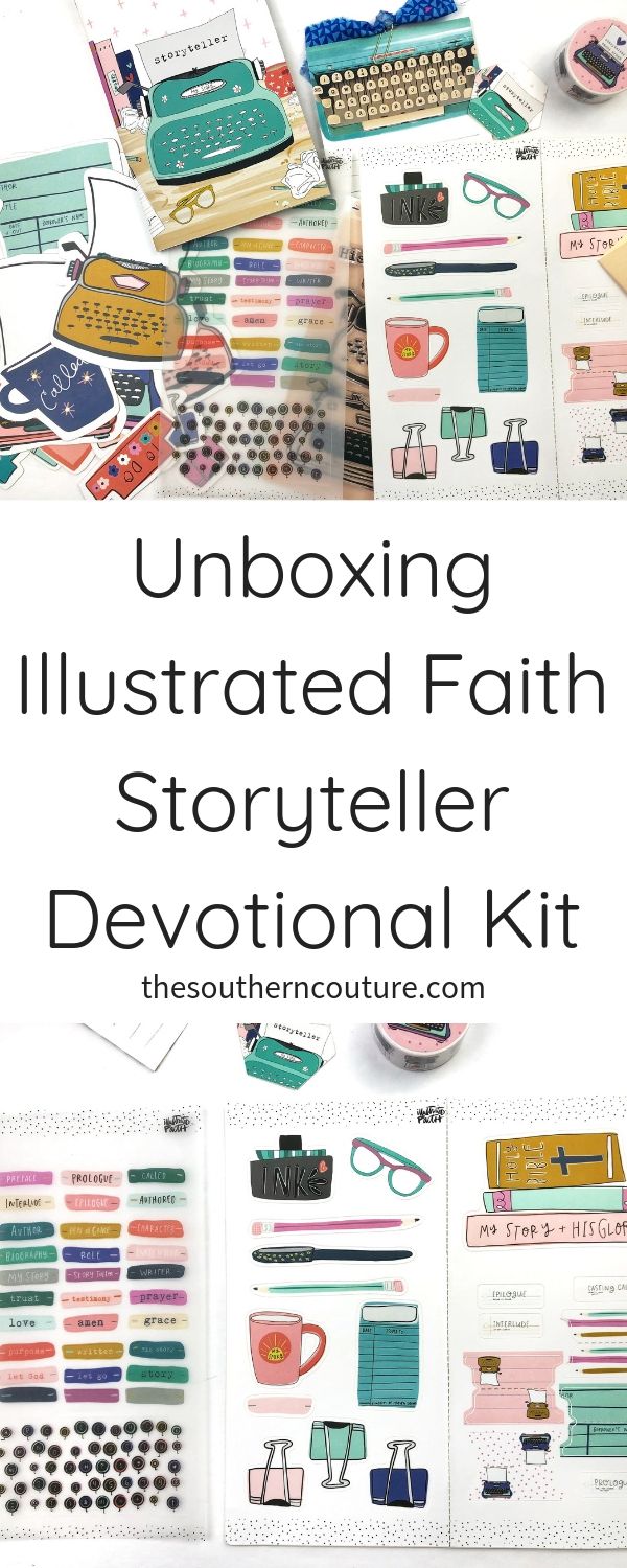 Today I'm unboxing Illustrated Faith Storyteller devotional kit and showing you in more detail all the supplies included as well as a few ideas for using the different elements. 