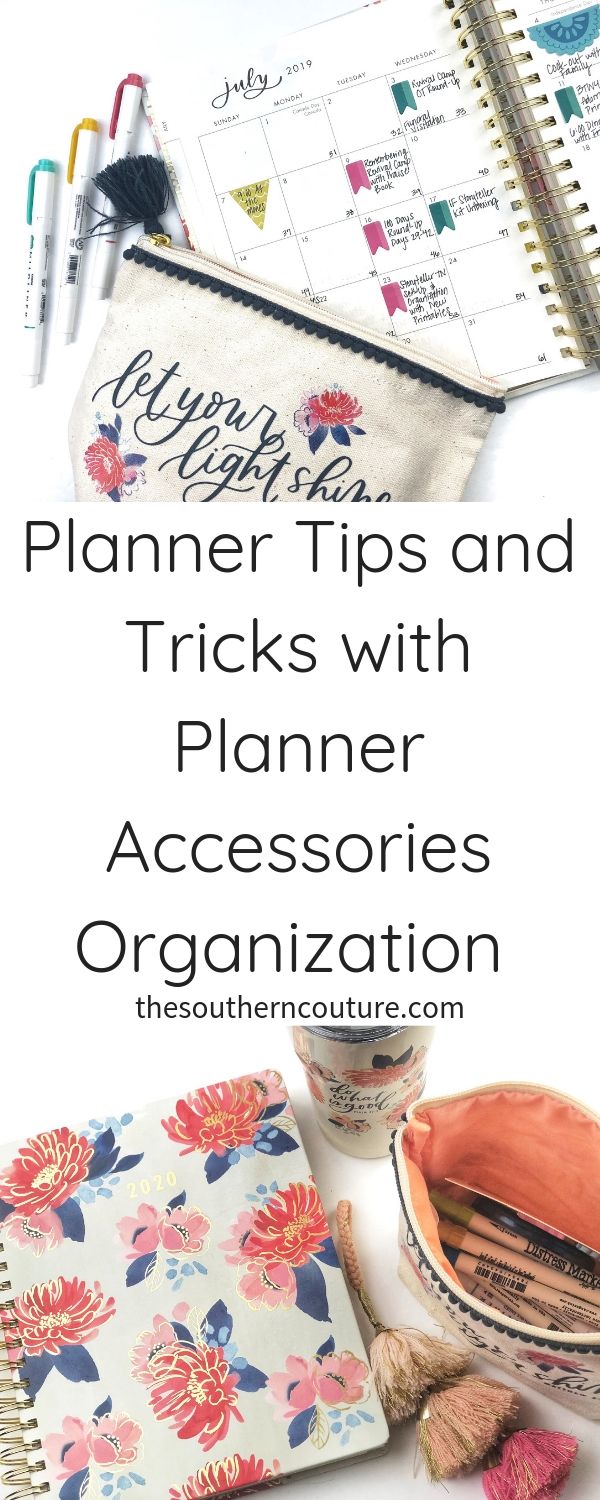 Planner Supplies Organization Ideas to help you get organized
