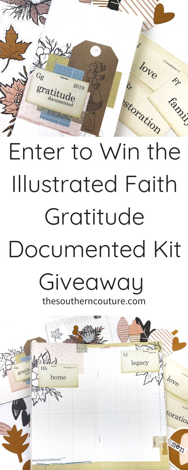 Enter to win the Illustrated Faith Gratitude Documented kit giveaway just in time for November. The kits are now sold out so this is your last chance to hopefully grab one. 