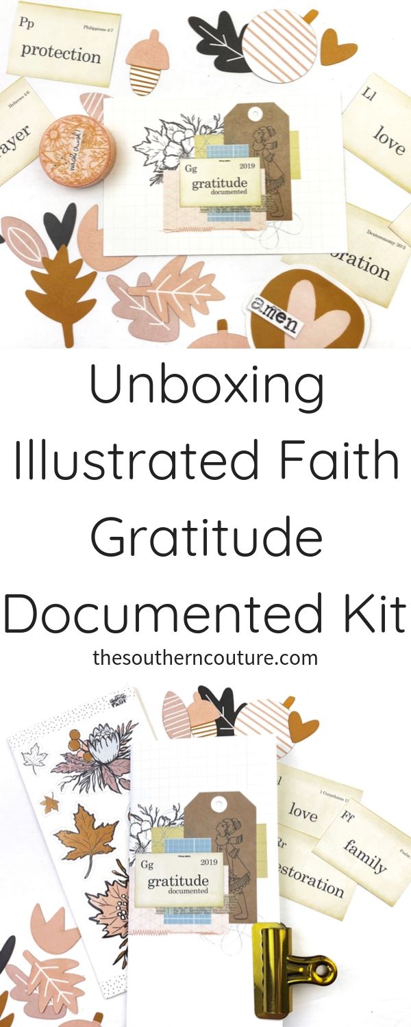 Today I'm unboxing Illustrated Faith Gratitude Documented kit for 2019. Every month is such an exciting and highly anticipated time of year as we slow down and take time to truly count our blessings. 