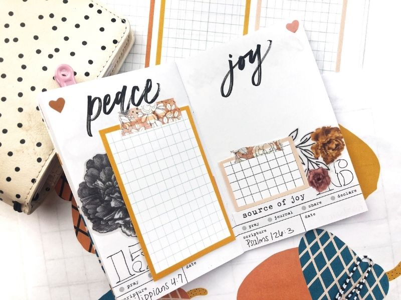 Set-Up for Illustrated Faith 2020 Gratitude Documented with New Printables