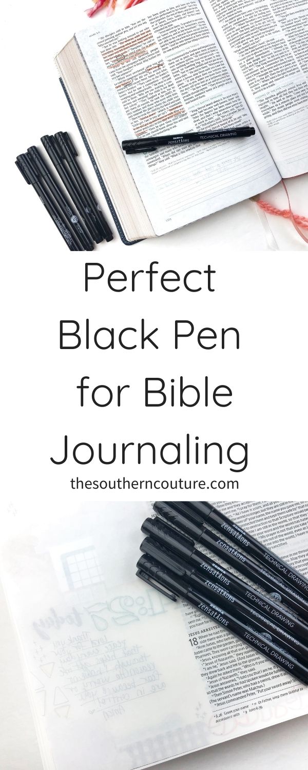 Perfect Black Pen for Bible Journaling - Southern Couture